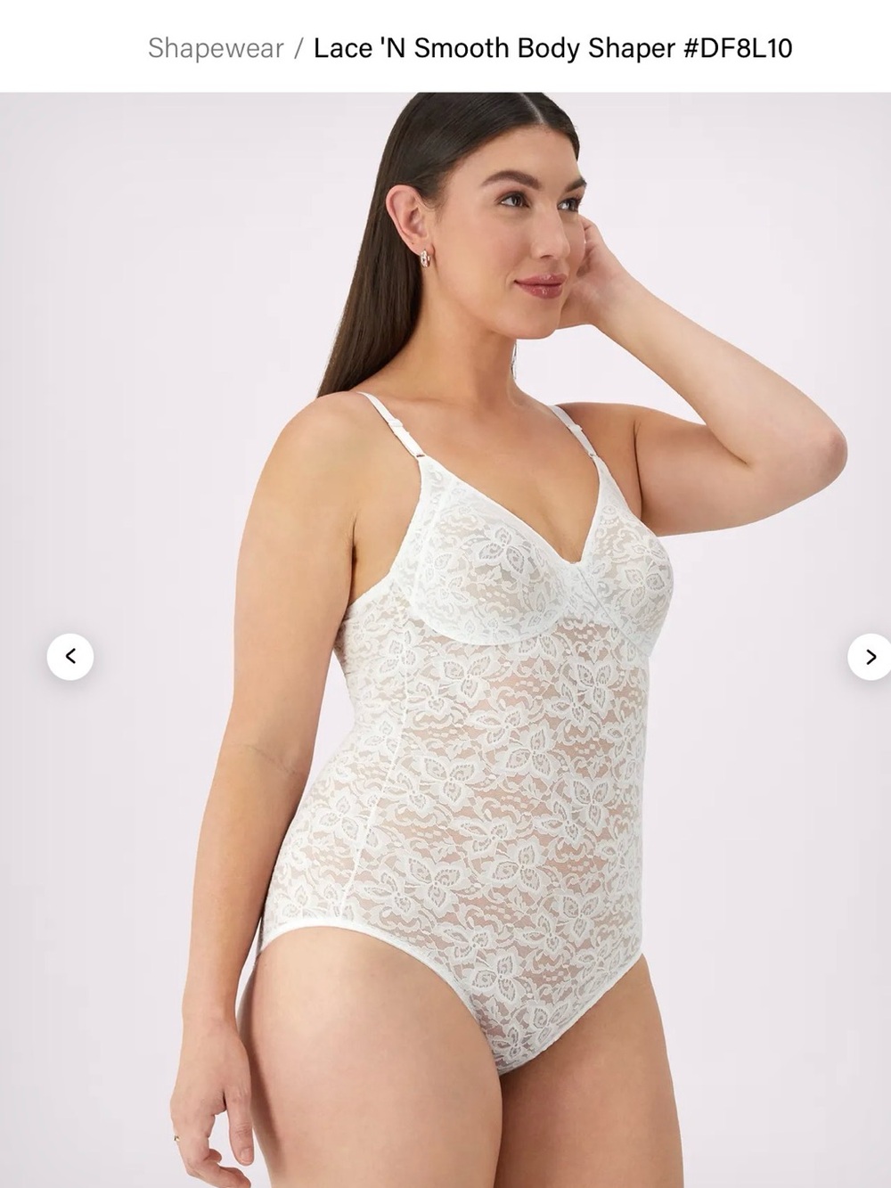 Lace 'N Smooth Body Shaper White Bali 38D - 85